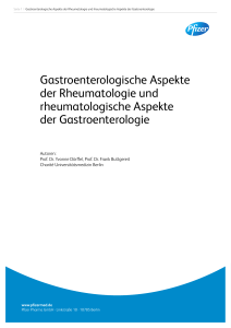 Gastroenterologische Aspekte der Rheumatologie und