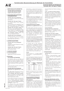 Tramadol AbZ 50 mg Hartkapseln Tramadol AbZ 100 mg/ml Tropfen