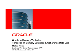 Oracle In-Memory Techniken: TimesTen In-Memory