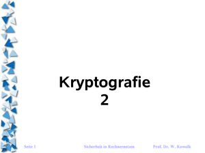 Kryptografie 2