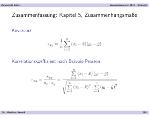 Statistik, Sommersemester 2012