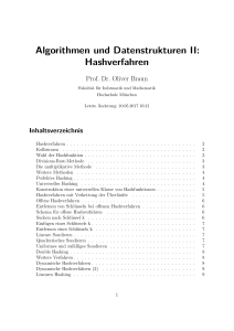 Algorithmen und Datenstrukturen II