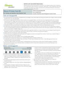 Factsheet iShares US Index Fund (IE) EUR D Acc