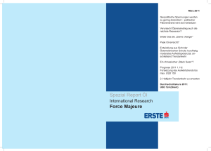 Spezial Report Öl Force Majeure