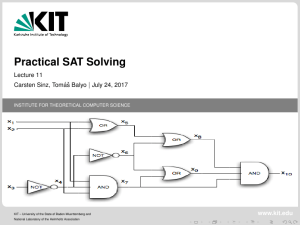 Practical SAT Solving