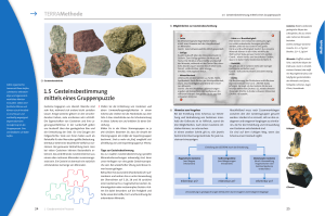 1.5 Gesteinsbestimmung mittels eines Gruppenpuzzle