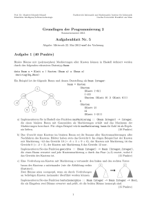 Grundlagen der Programmierung 2 Aufgabenblatt Nr. 5 Aufgabe 1