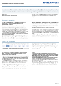 Key Investor Document - HANSAzins - DE0008479098