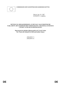 Mitteilung KOM(2007) - Centrum für europäische Politik