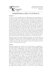 Beispiellösungen zu Blatt 115 (ab Klasse 9)