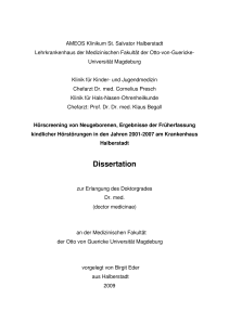 Dissertation - Katalog der Deutschen Nationalbibliothek