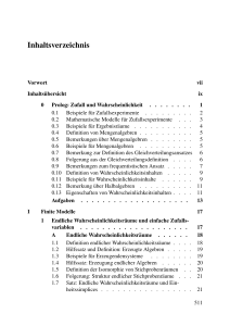 Inhaltsverzeichnis - Institut für Mathematik, Uni Rostock