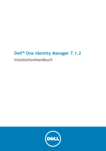 Dell One Identity Manager Installationshandbuch