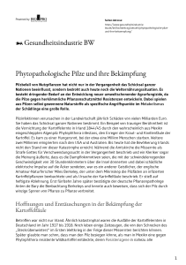 Phytopathologische Pilze und ihre Bekämpfung