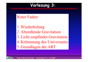 Wim de Boer, Karlsruhe Kosmologie VL, 6.11.2009