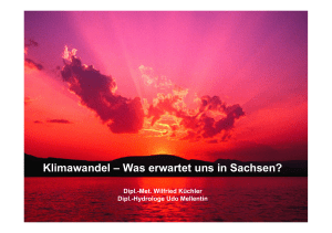 Klimawandel - Landwirtschaft in Sachsen