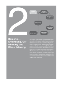 2Baulehm – Erkundung, Ge- winnung und Klassifizierung