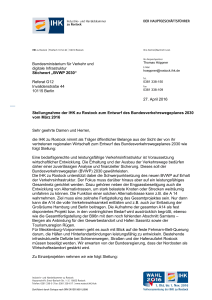 Bundesministerium für Verkehr und digitale Infrastruktur Stichwort