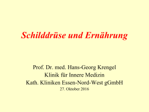 Schilddrüse und Ernährung