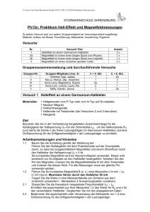Ph12c: Praktikum Hall-Effekt und Magnetfeldmessungen