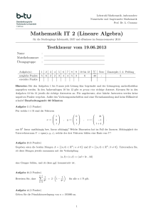 Mathematik IT 2 (Lineare Algebra)