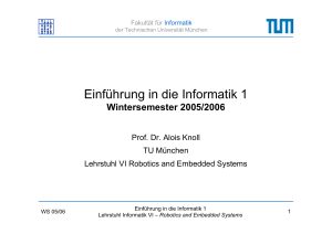 Einführung in die Informatik 1