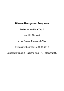 Disease Management Programm Diabetes mellitus