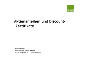 Aktienanleihen und Discount