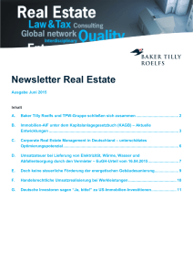Newsletter Real Estate