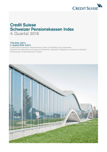 Credit Suisse Schweizer Pensionskassen Index 4. Quartal 2016