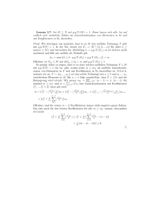 Lemma 3.7. Sei M ⊆ N mit g.g.T.(M) = 1. Dann lassen sich alle, bis