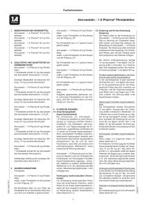 Atorvastatin - 1 A Pharma® Filmtabletten