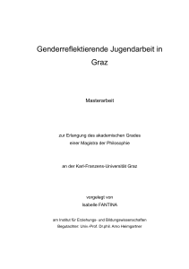 Genderreflektierende Jugendarbeit in Graz