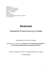 Strafunski - Fachbereich Mathematik und Informatik