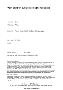 Vom Elektron zur Elektronik [Fortsetzung] - E