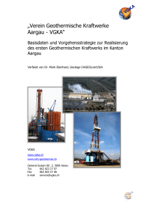 Vf = Filtergeschwindigkeit - Verein Geothermische Kraftwerke Aargau