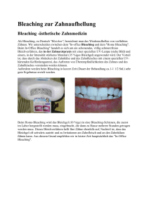 Bleaching zur Zahnaufhellung