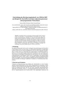 Entwicklung des Bewässerungsbedarfs von 1990 bis 2055