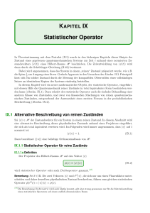 Statistischer Operator