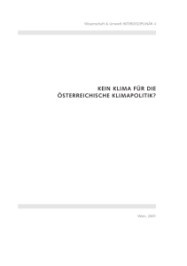 kein klima für die österreichische klimapolitik?