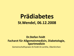 Vorstufen des Diabetes / Zucker (1053 KB PDF) - genest