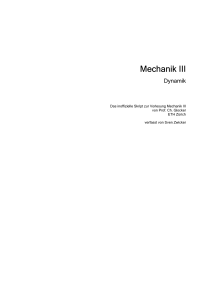 Mechanik III