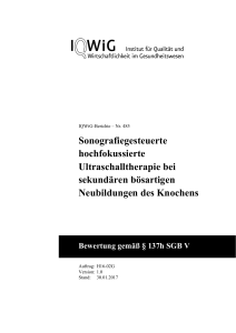 Bewertung gemäß § 137h SGB V