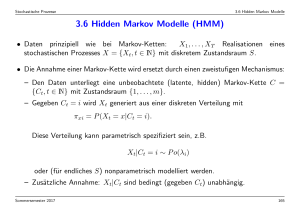 3.6 Hidden Markov Modelle (HMM)