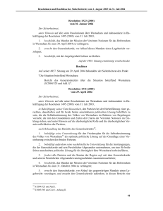 41 Resolution 1523 (2004) vom 30. Januar 2004 Der Sicherheitsrat