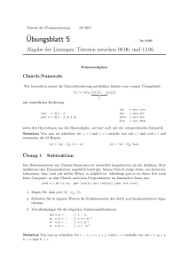 ¨Ubungsblatt 5