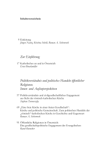 Zur Einführung Politikverständnis und politisches Handeln