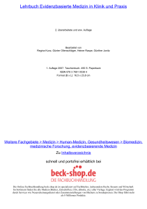 Lehrbuch Evidenzbasierte Medizin in Klinik und Praxis - Beck-Shop