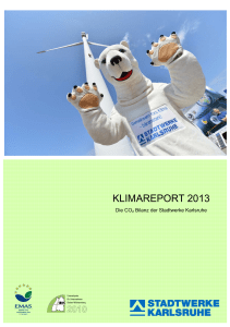 klimareport 2013 - Stadtwerke Karlsruhe