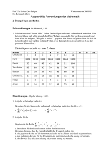Ausgewählte Anwendungen der Mathematik - math.uni